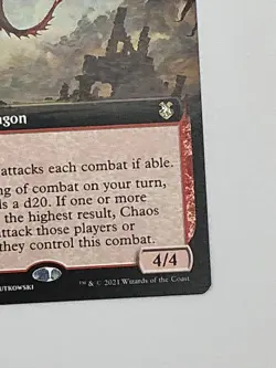 Chaos Dragon (Extended Art) Commander: Adventures in the Forgotten Realms NM MJB - Image 4