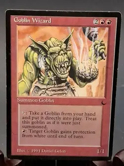 Goblin Wizard The Dark MTG Regular Heavily Played CD1968 - Image 1