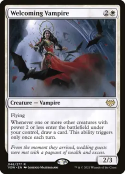 MTG Welcoming Vampire ** Innistrad: Crimson Vow ** English - Image 1