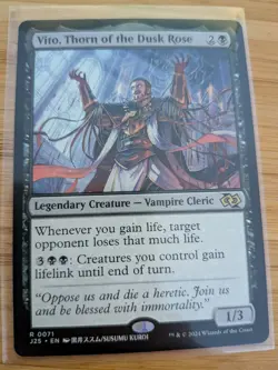 MTG Vito, Thorn of the Dusk Rose (Anime Art) 0071 J25 Foundations M/NM - Image 1