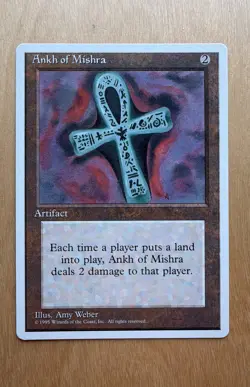 MTG Ankh of Mishra Alternate 4th Edition Regular Rare - Image 1