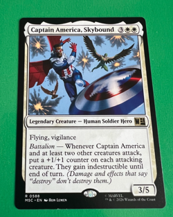 MTG - Captain America, Skybound - Marvel Super Heroes Commander - Image 1