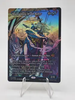 MTG Aetherdrift Mu Yanling, Wind Rider Foil Showcase #0399 NM - Image 1