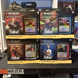 MTG X Fallout Commander Deck Full Set of 4 - Image 1