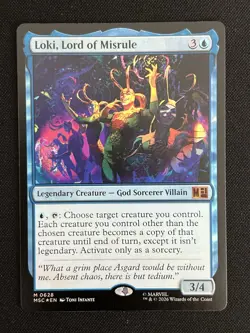 Wizards of the Coast MTG Loki, Lord of Misrule Foil Mythic Blue #0628 - Image 1