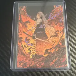 MTG Nibelheim Aflame Art Card - FINAL FANTASY sephiroth W/Hard Protector - Image 1