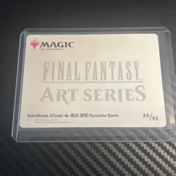 MTG Nibelheim Aflame Art Card - FINAL FANTASY sephiroth W/Hard Protector - Image 2