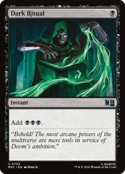 1x Dark Ritual MTG - Commander: Marvel Super Heroes - NM-Mint - Image 1