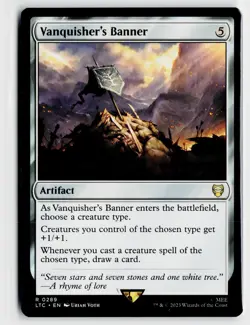 MTG Vanquisher's Banner x1 NM LTC Lord Of The Rings Commander 0289 - Image 1
