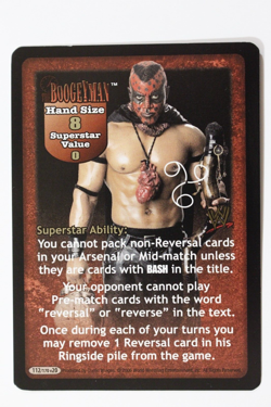 WWE Raw Deal CCG Great American Bash v20 Boogeyman Superstar Card #112 NM - Image 1