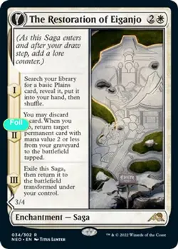 The Restoration of Eiganjo - Foil - NEO - 34 NM/LP - Image 1