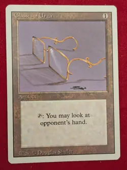 Glasses of urza Regular U NM Revised edition MTG - Image 1