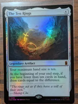 MTG Marvel Super Heroes 0251 - The Ten Rings - Mythic Rare Foil NM - Image 1