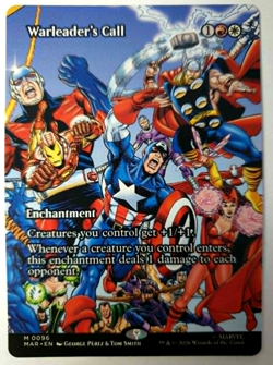 Warleader's Call - Borderless Mythic - MTG Marvel Super Heroes MAR - 0096 NM - Image 1