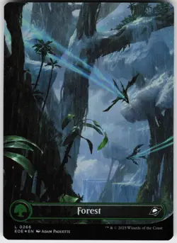 FOIL FOREST (0266) (BORDERLESS) 266 LAND NEAR MINT - Image 1