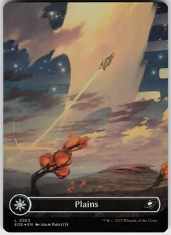 FOIL PLAINS (0262) (BORDERLESS) 262 LAND NEAR MINT - Image 1