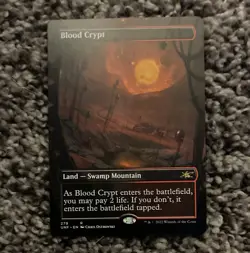 Magic: The Gathering Unfinity Blood Crypt #279 Rare Land Black/Red Regular EN - Image 1