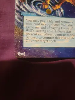 Force of Will Alliances Magic The Gathering Hand Painted Alter Art Alternate Mtg - Image 2