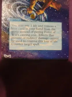 Force of Will Alliances Magic The Gathering Hand Painted Alter Art Alternate Mtg - Image 3