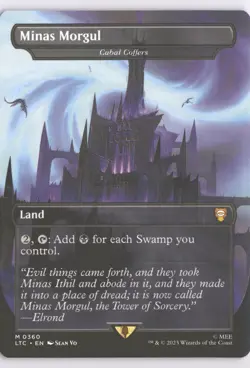 MTG Minas Morgul (0360) *Non-Foil* Borderless Box Topper Lord Of The Rings MT/NM - Image 1