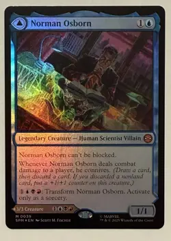 Norman Osborn Foil - Mythic - Marvel's Spider-Man MTG - Image 1