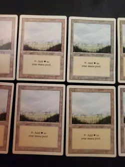 8x REVISED PLAINS (B) Basic Land Mana Mixed Condition MTG Magic The Gathering * - Image 3