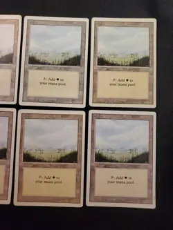 8x REVISED PLAINS (B) Basic Land Mana Mixed Condition MTG Magic The Gathering * - Image 4