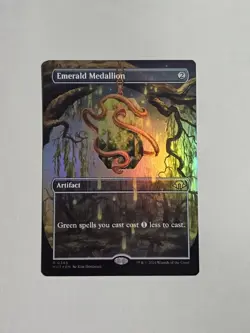 Mtg Emerald Medallion Borderless NM Foil Modern Horizons 3 345 MTG - Image 1