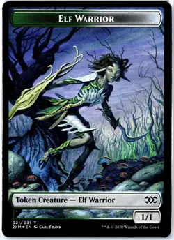 MAGIC TG: Double Masters #21 // 10 Elf Warrior // Germ 2-Sided Token- Foil.M2A - Image 2