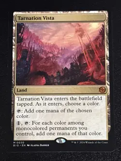 MTG Outlaws of Thunder Junction: The Big Score Tarnation Vista 0030 NM Mythic - Image 1