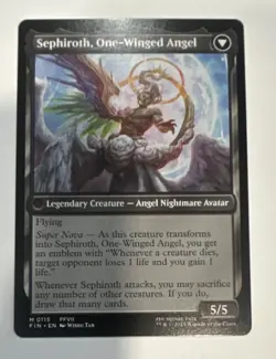 MTG: Sephiroth Fabled SOLDIER / One-Winged Angel FINAL FANTASY - Image 2