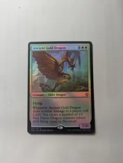 Ancient Gold Dragon Commander Legends: Battle for Baldur's Gate Foil - Image 1