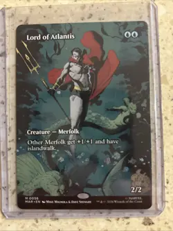 Magic: The Gathering Lord of Atlantis Marvel Full Art Rare Blue 056 - Image 1