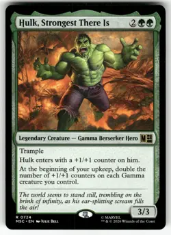 Hulk, Strongest There Is 724 Commander: Marvel Super Heroes MTG NM - Image 1