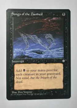 Songs of the Damned - Ice Age 1995 - MTG Common LP Free Ship - Image 1