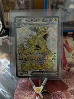 Pokemon TCG Obsidian Flames Tyranitar EX Card 211/197 SV03 - Image 1