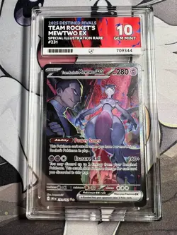 ACE 10 Pokemon Destined Rivals Mewtwo 231/182 Perfect Subgrades Matching Label - Image 1