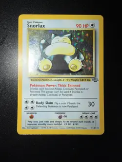 Pokemon TCG Snorlax WotC Jungle 11/64 Holo Rare Unlimited 1999 90 HP - Image 1