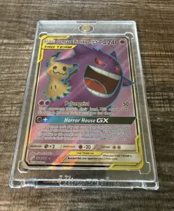 Gengar & Mimikyu GX TAG TEAM Full Art Holo 164/181 English 2019 240 HP - Image 1