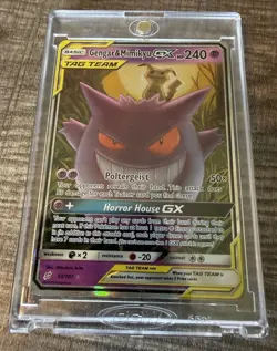 Gengar & Mimikyu GX Sm-Team Up 53/181 Ultra Rare Holo 240 HP English 2019 - Image 1