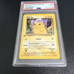 1999 Pokemon GERMAN Pikachu 58 - 1st Edition - Mint PSA 9 - Image 3