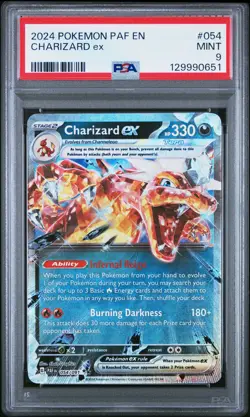 2024 POKEMON PAF EN-PALDEAN FATES #054 CHARIZARD EX PSA 9 - Image 1