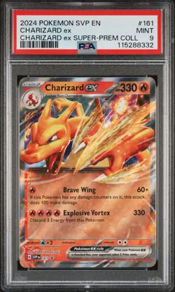2024 POKEMON SVP EN-SV BLACK STAR PROMO #161 CHARIZARD EX PSA 9 - Image 1