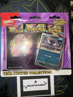 🔥 Pokemon TCG: Ascended Heroes Tech Sticker Collection Gastly BRAND NEW SEALED - Image 1