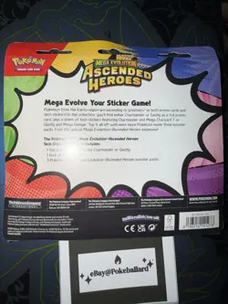 🔥 Pokemon TCG: Ascended Heroes Tech Sticker Collection Gastly BRAND NEW SEALED - Image 5
