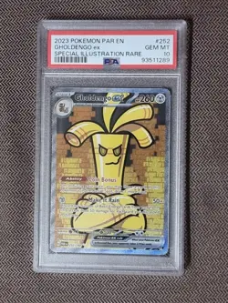 PSA 10 Gholdengo EX 252/182 Paradox Rift SPECIAL ILLUSTRATION RARE - Image 1