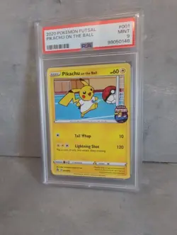 2020 Pokemon Futsal Pikachu On The Ball PSA 9 - Image 1