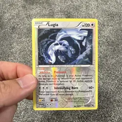 POKEMON LUGIA 78/124 REVERSE HOLO RARE FATES COLLIDE LP - Image 1