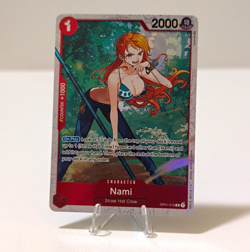 One Piece CCG Nami OP01-016 Character Foil Special Alternate Art Romance Dawn EN - Image 1