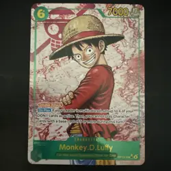 ONE PIECE Monkey D Luffy Alt Art SEC OP13-118 - Carrying on His Will Eng NM - Image 1